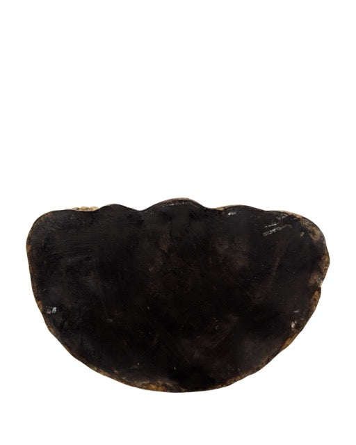 Detail of natural salt deposit as evidence of authentic aging.