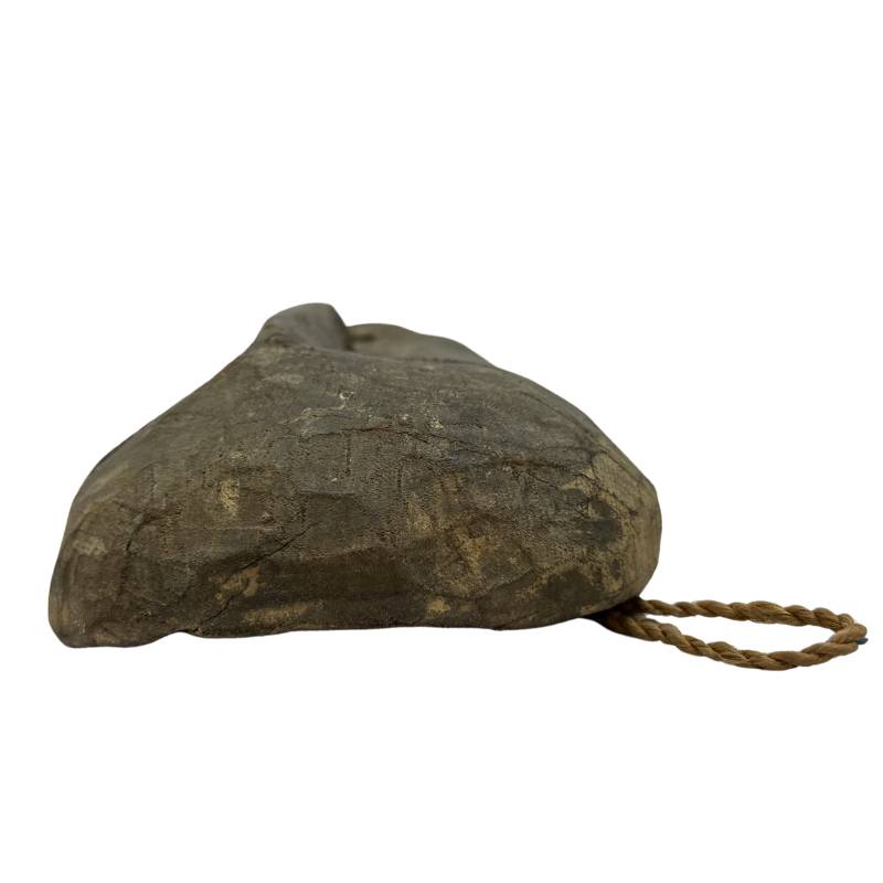 Authentic Nepalese wooden mask with original cords and patina