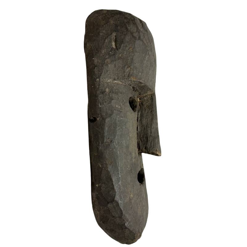 Nepalese wooden mask as a traditional ritual object with character
