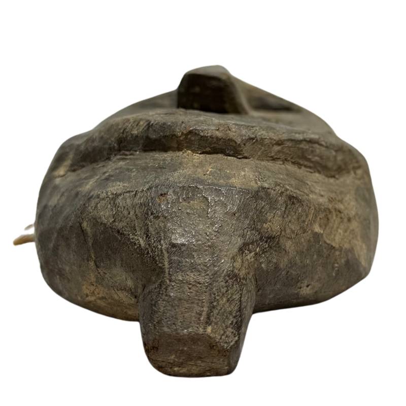 Nepalese ritual mask of hand-carved wood with an old patina