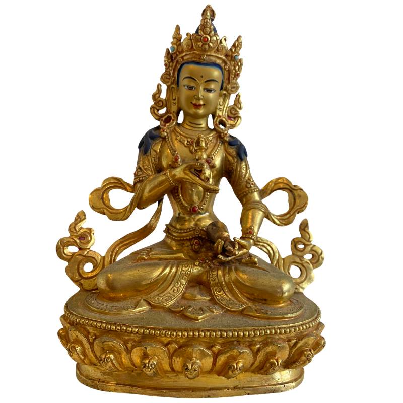 Nepalese gilded bronze White Tara statue in Newar style