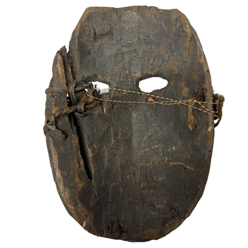 Nepalese Holzmaske with painted face print from handmade Holz