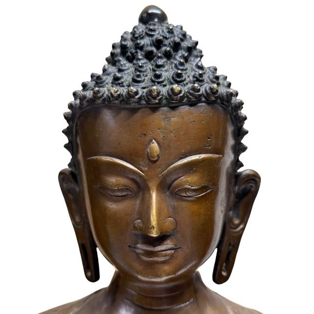 Newar bronze Buddha bust from Nepal