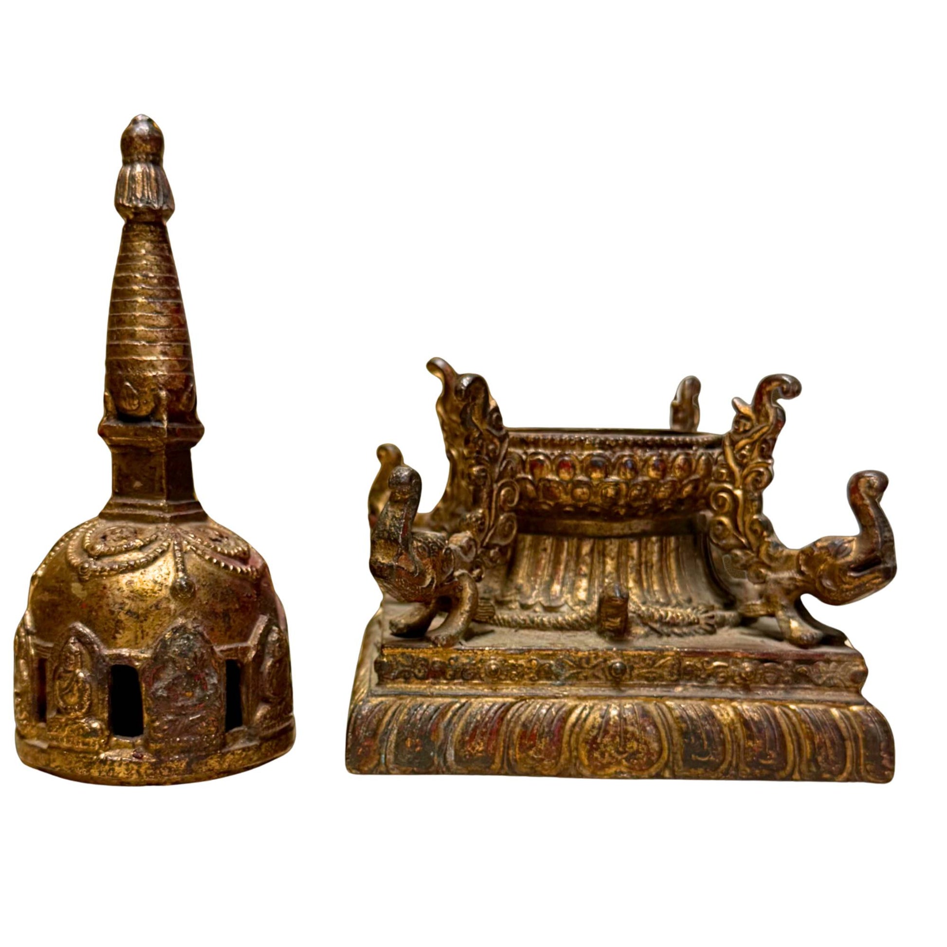Newar bronze casting Shikhara-style shrine Kathmandu Valley