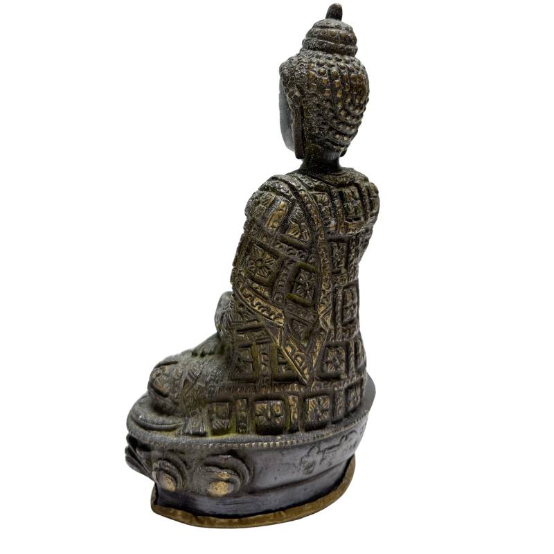 Newar bronze Buddha duo from the early 20th century