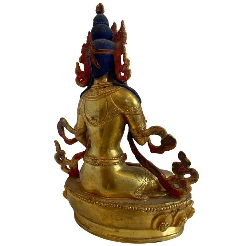 Newar White Tara statue in gilded bronze from Nepal