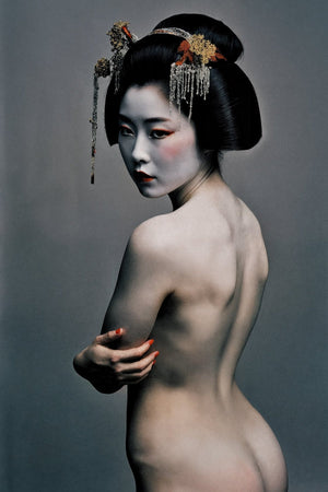 Nik Haku – “Ivory Silence” XL Fine Art Geisha Print – Limited Edition (2/10)