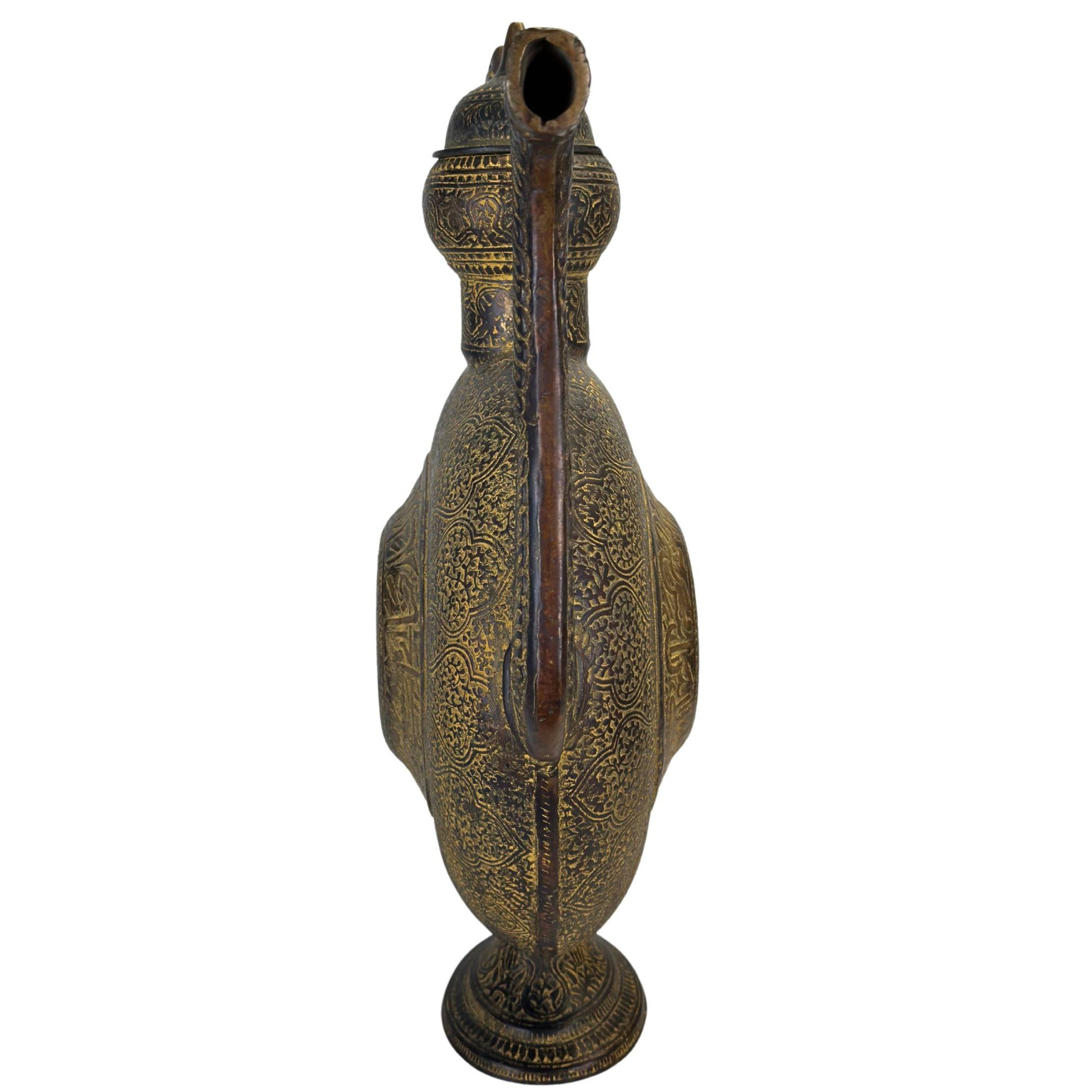 The bottom of the barrel showing the authentic 19th-century casting marks.