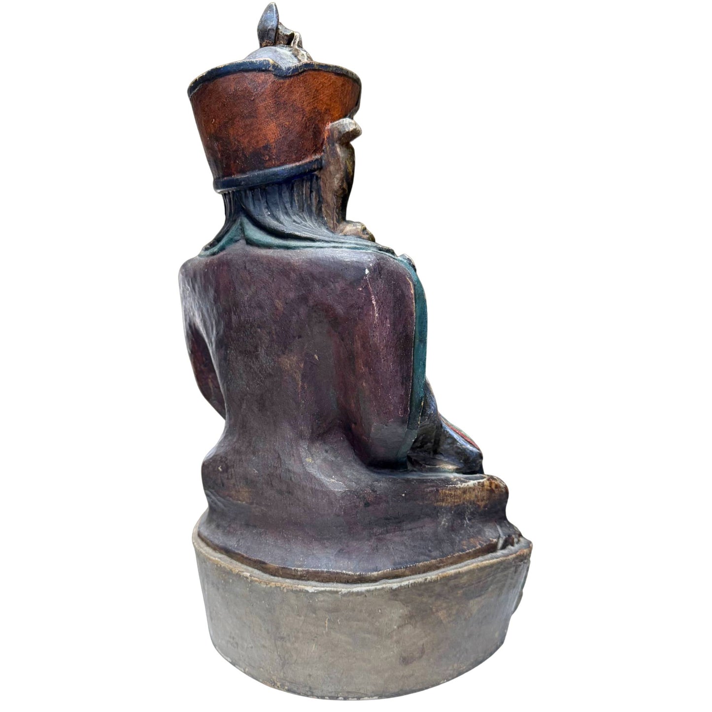 Bottom of wooden statue rabne seal shrinkage seam audit