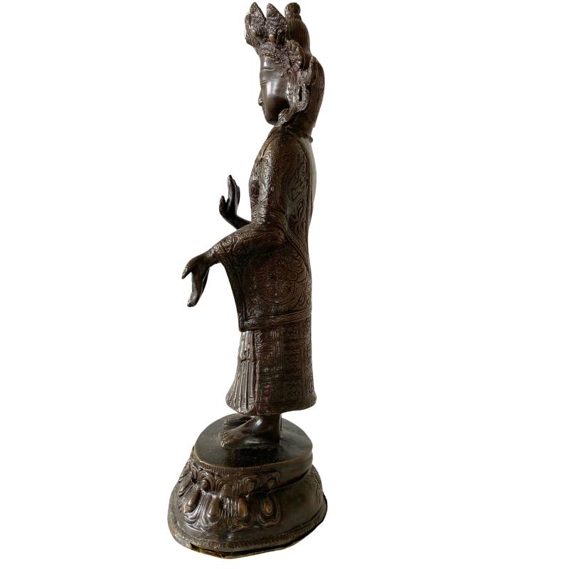 old bronze Dipankara Buddha statue