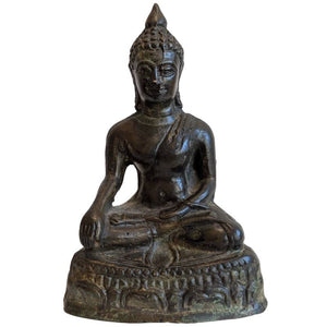 Statue de Bouddha dévotionnelle antique en bronze, Asie du Sud-Est – Lot 149