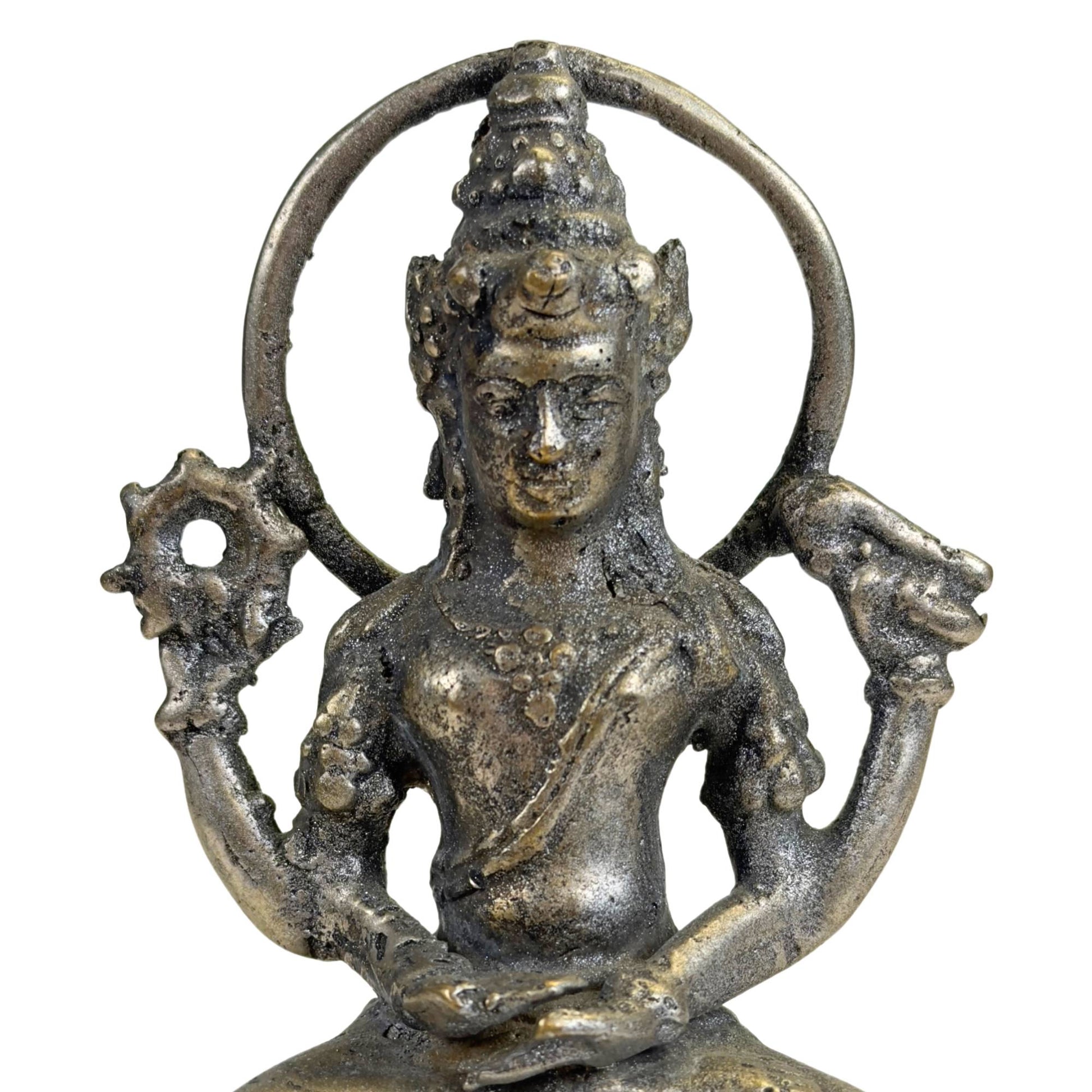 Old Indonesian Vishnu statue as a symbol of protection, balance, harmony, and spiritual direction