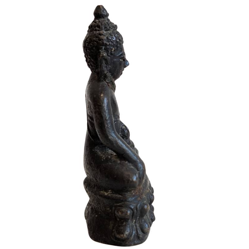 Old Mahayana travel statue with kalasha