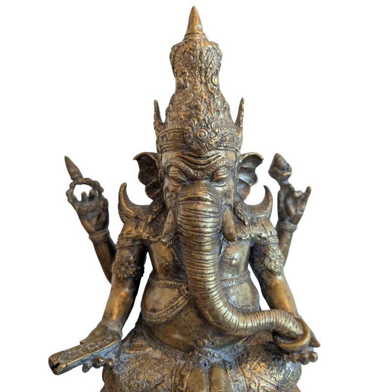 Old Ganesha with Buddha in the crown from Southeast Asia
