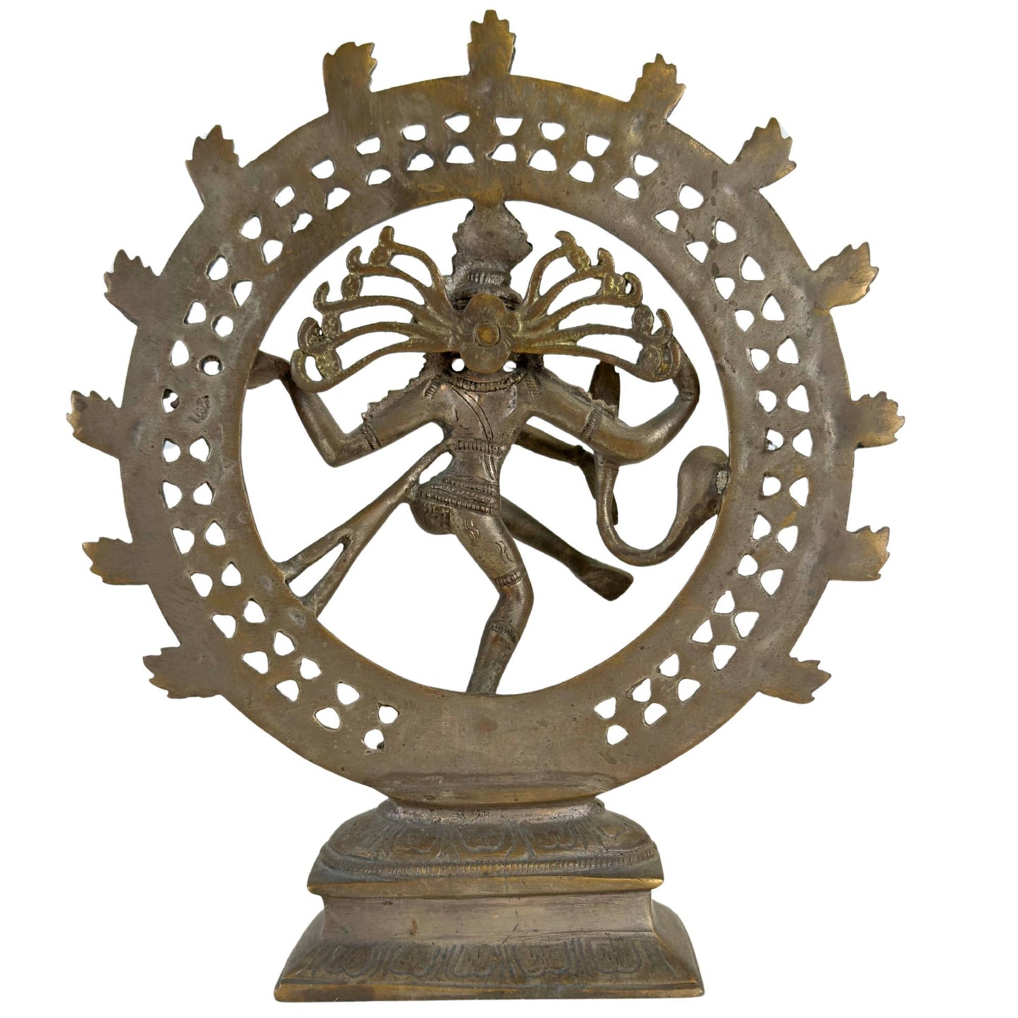 Old bronze Nataraja sculpture with refined details and graceful pose