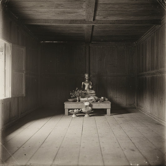oude foto van deze buddha in birma