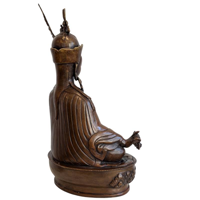 Padmasambhava bronze statue from the Himalayas, Vajrayana Buddhism