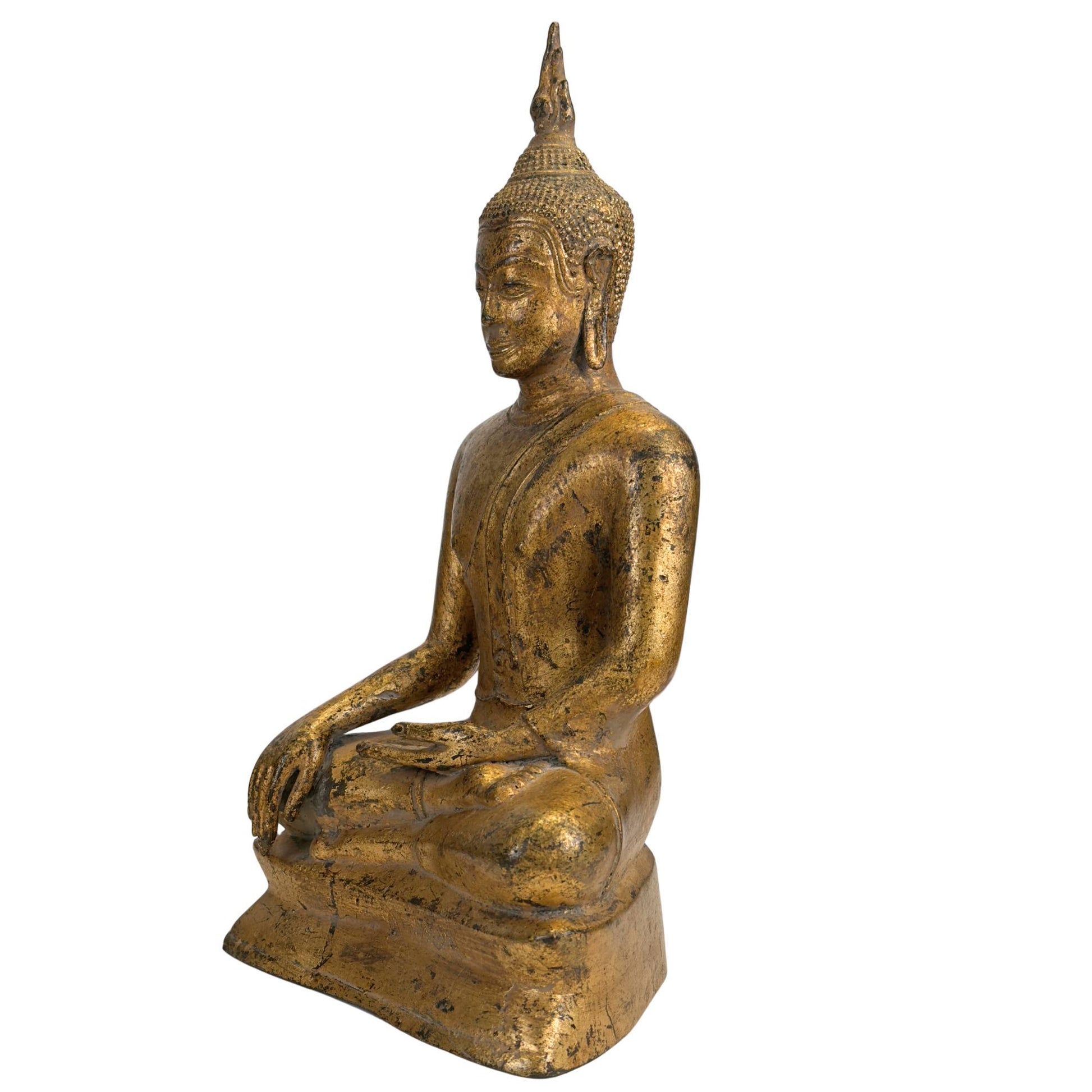 Rattanakosin-style Buddha crafted using the traditional lost-wax method