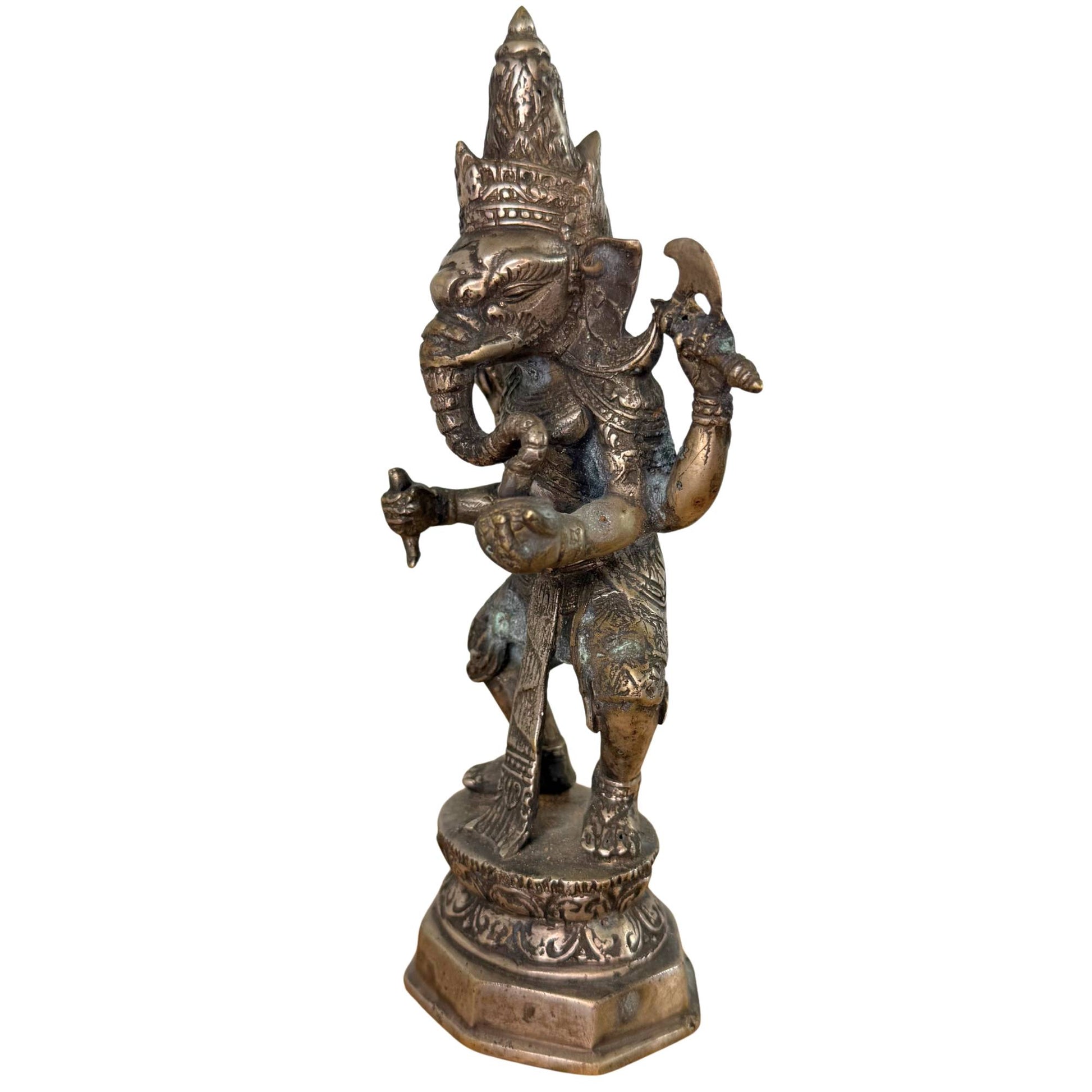 Ganesha with the bowl of modaks, the symbol of the inner joy of self-realization.