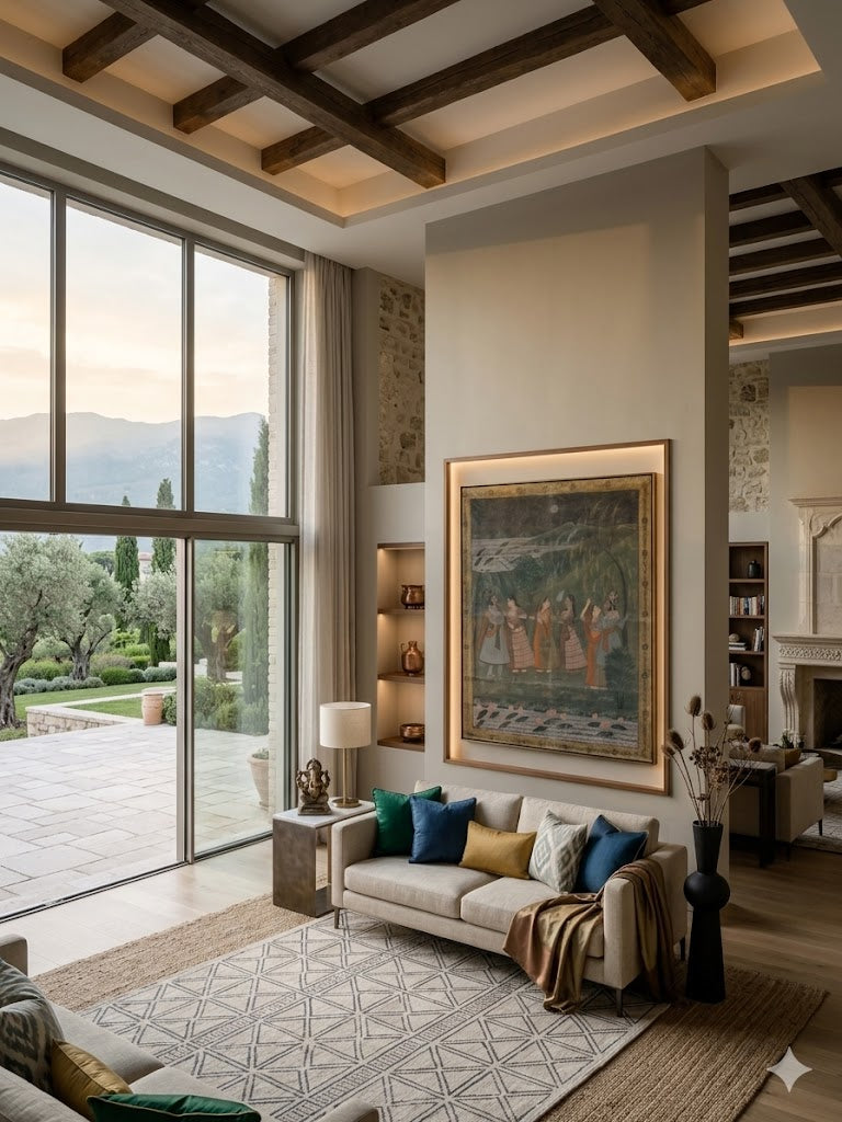 Pichwai Painting in a villa in France