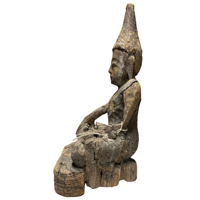 Shan Buddha with a high-raised ushnisha and an austere, meditative appearance