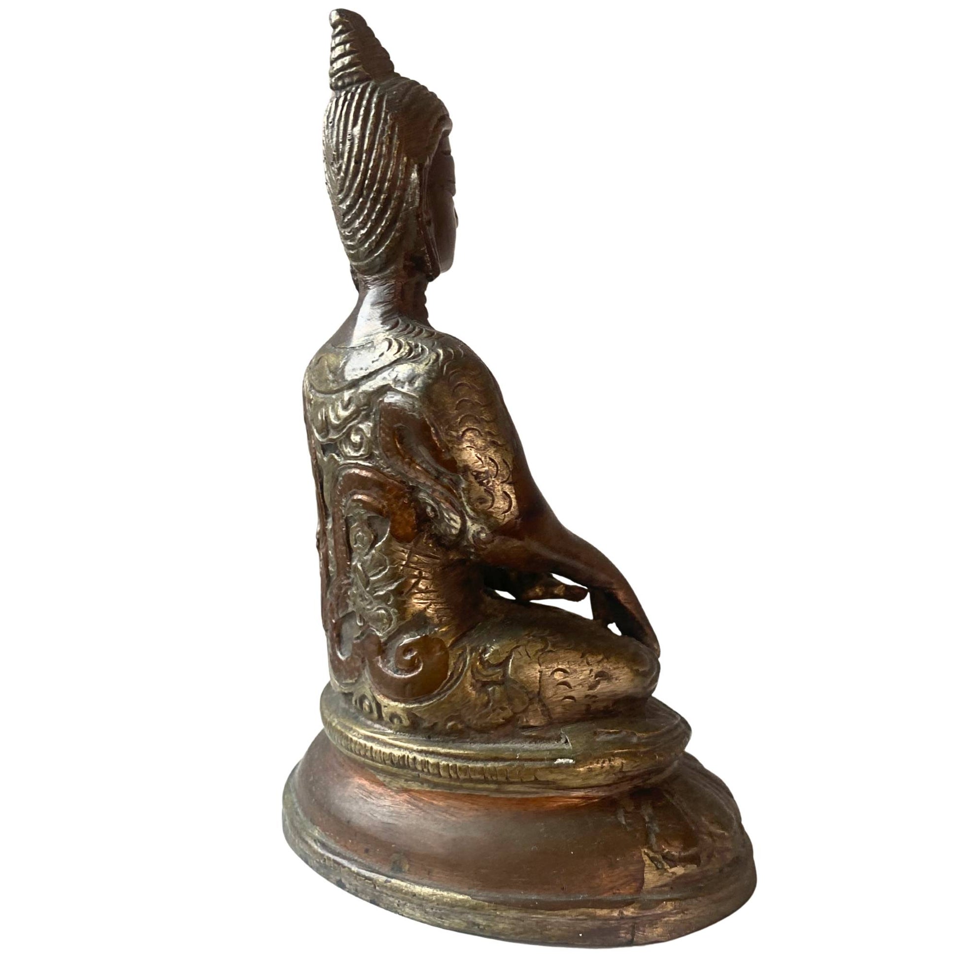 The side view emphasizes the formal language and the layered historical patina.