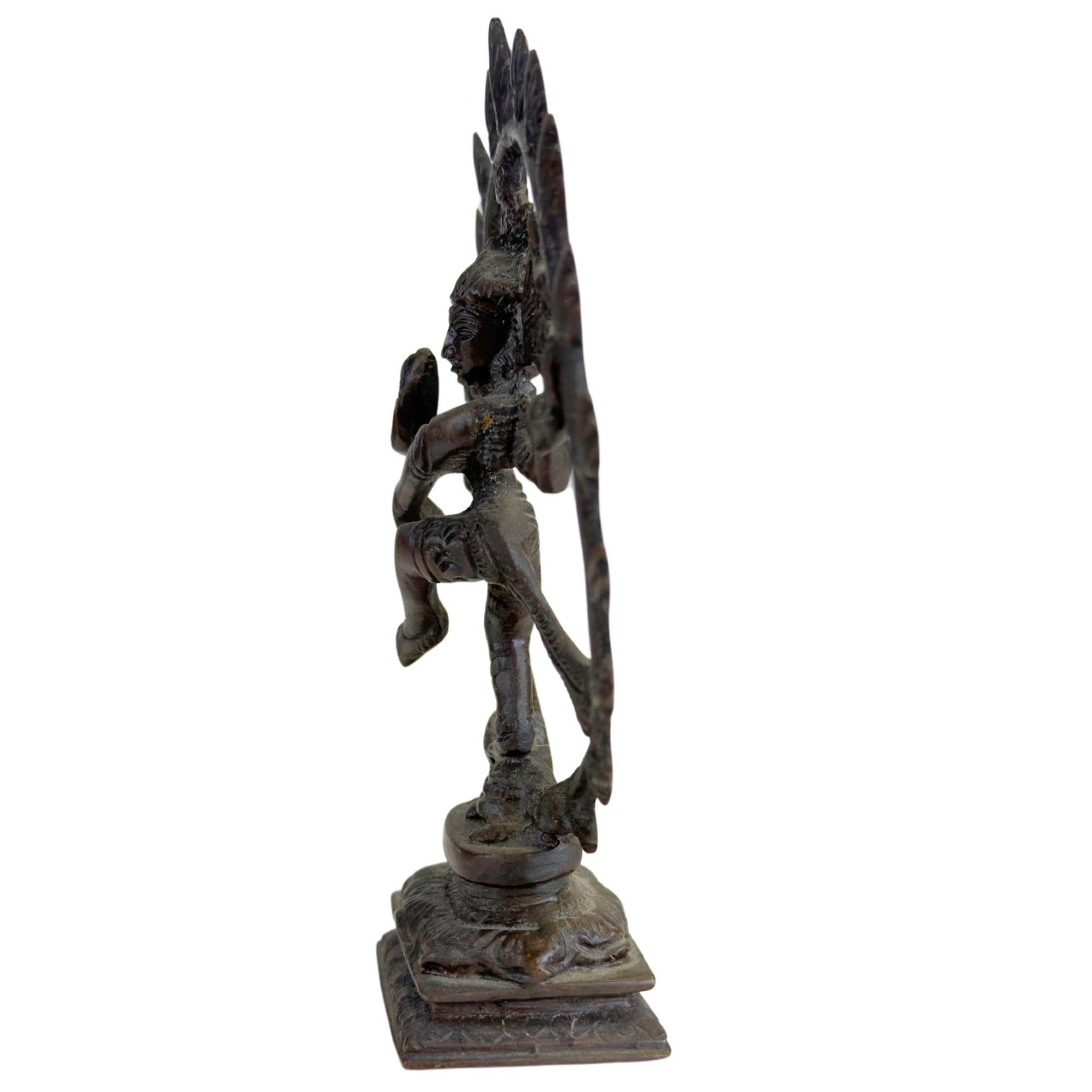 Shiva dancing figurine for yoga, meditation, and spiritual interior decoration