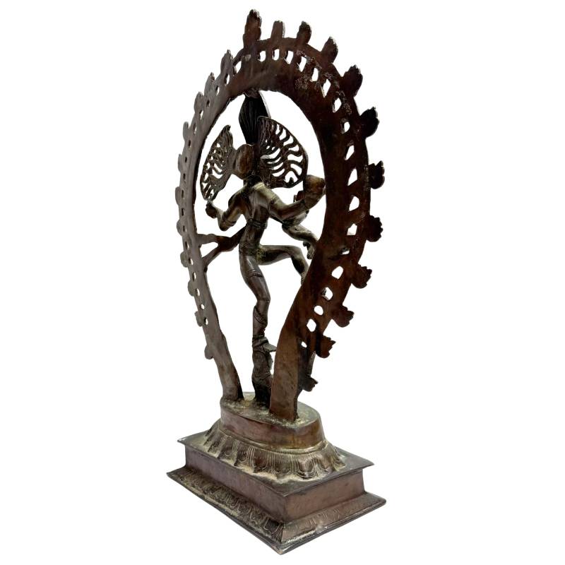 Shiva Nataraja bronze statue India cosmic dance lost wax technique