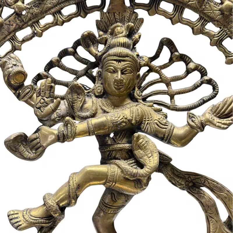 Shiva Nataraja bronze detail ornaments traditional craftsmanship