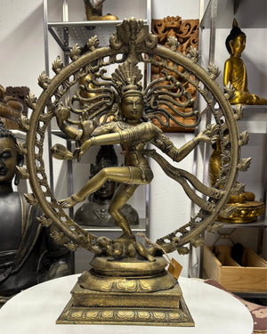 Shiva Nataraja – bronze antique – Inde – danse cosmique sur Apasmara