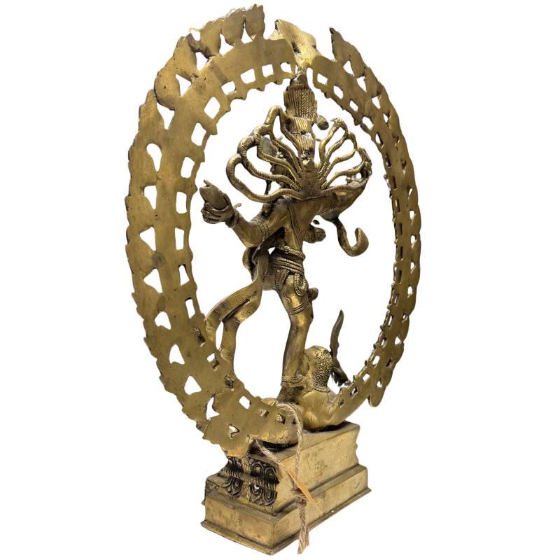 Large Shiva Nataraja bronze statue 43 cm handmade South India