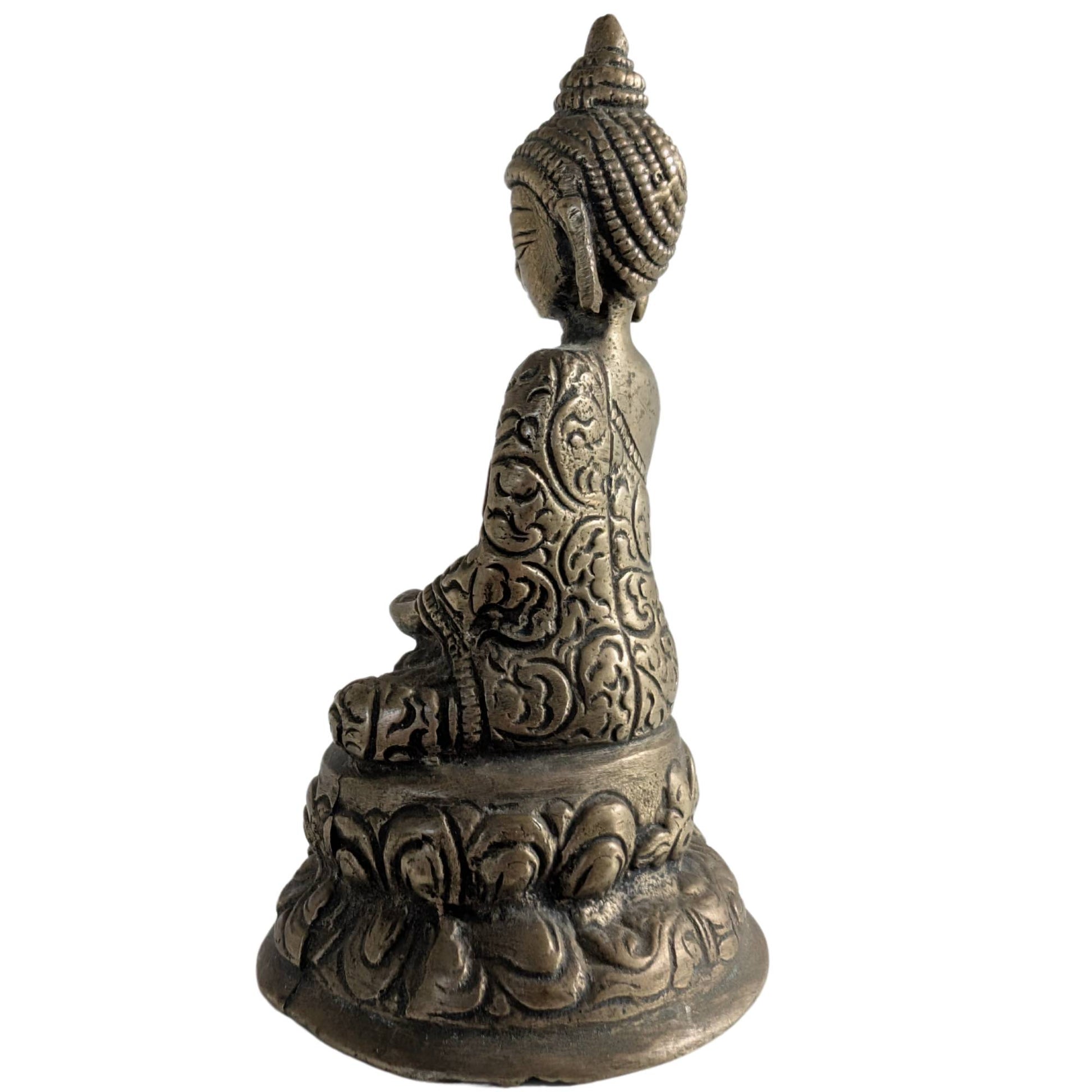 Small spiritual Buddha figurine suitable for an altar or meditation corner.