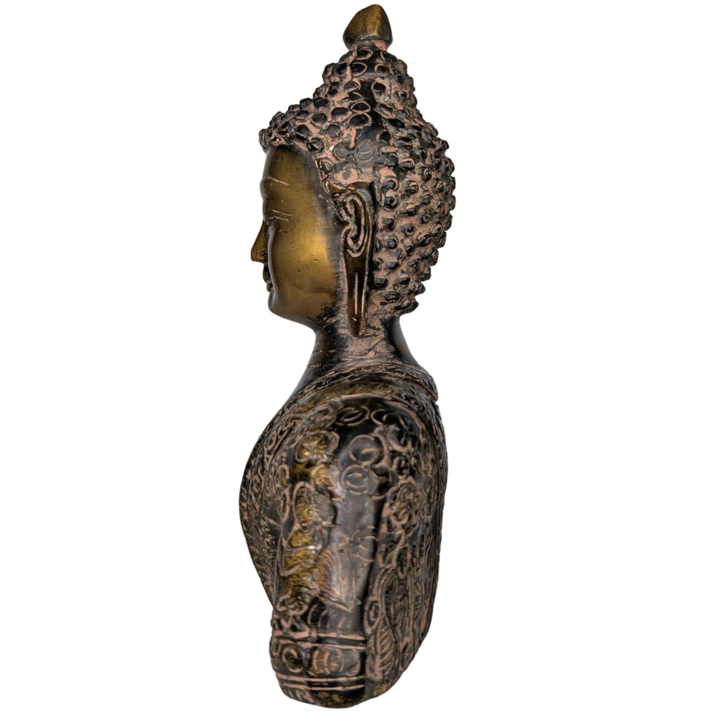 Complete overview of the 1.2 kg bronze statue suitable for collectors and the interior.