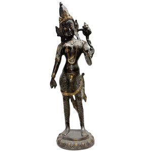 Tara debout en bronze – Statue himalayenne élancée – Lot 472