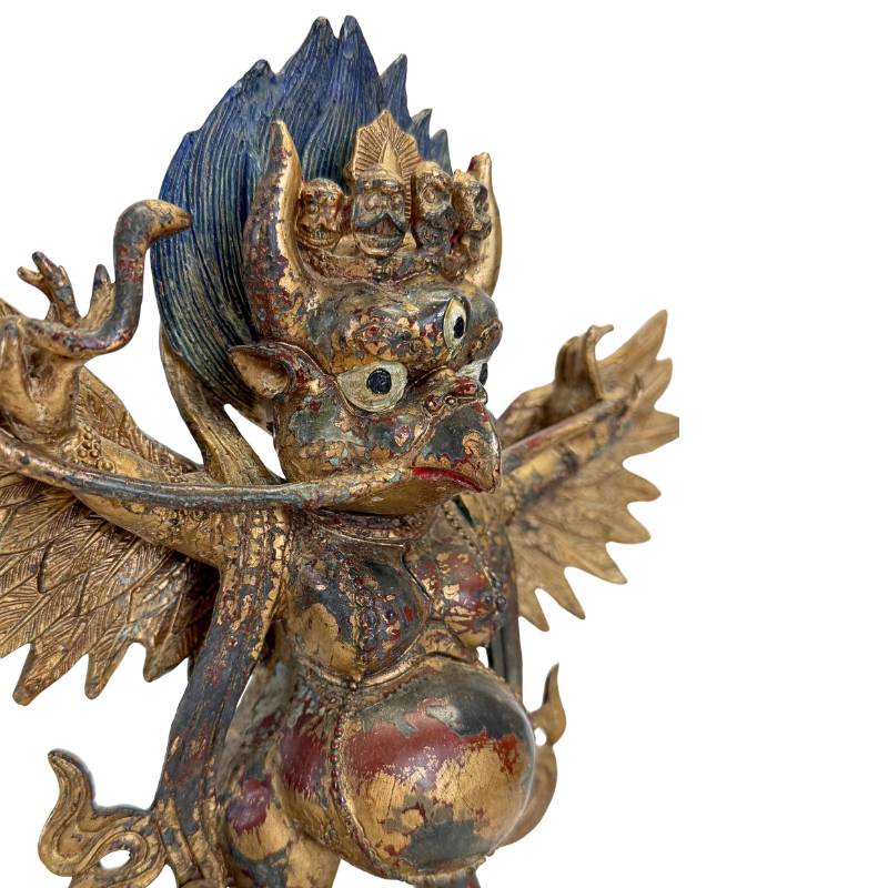 Tantric Garuda protective figure in bronze from the Himalayan region