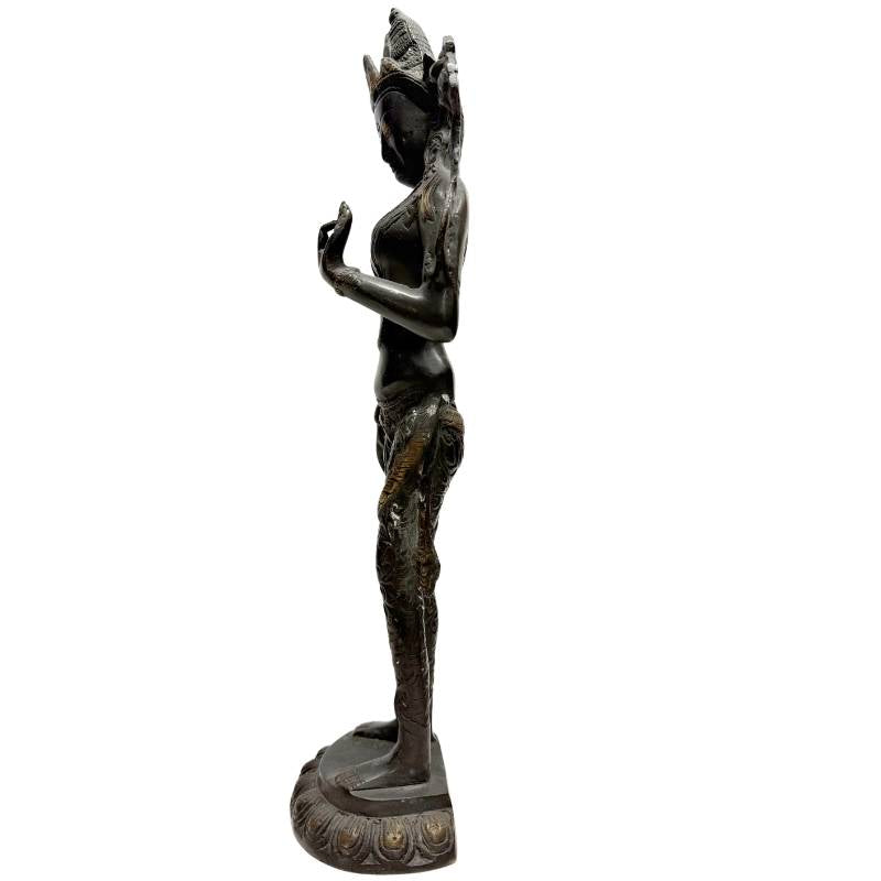 Tara bronze statue Himalaya decorative details