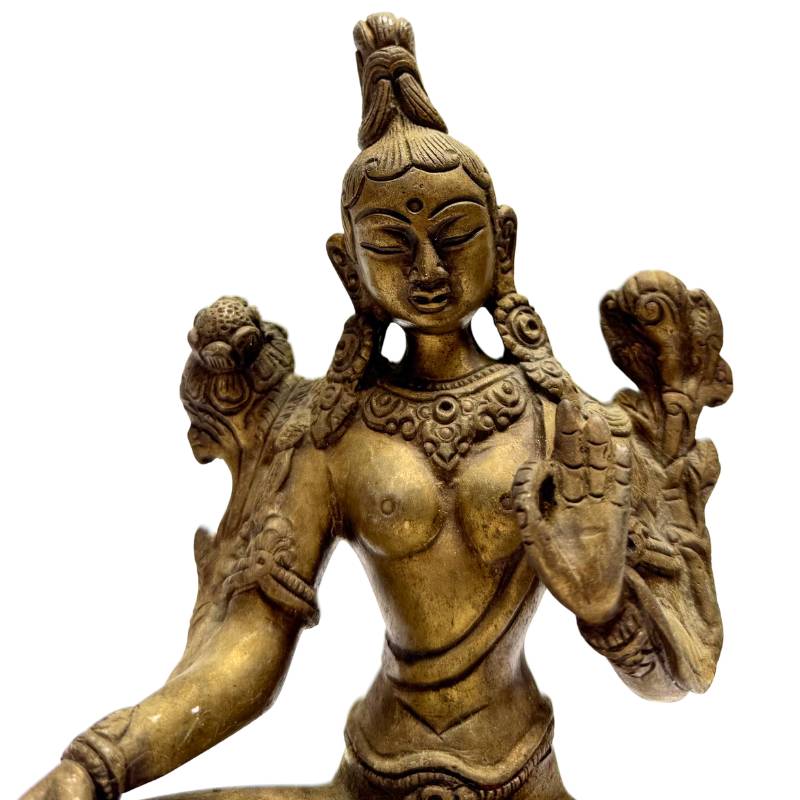 Tara statue bronze India Buddhist goddess sculpture