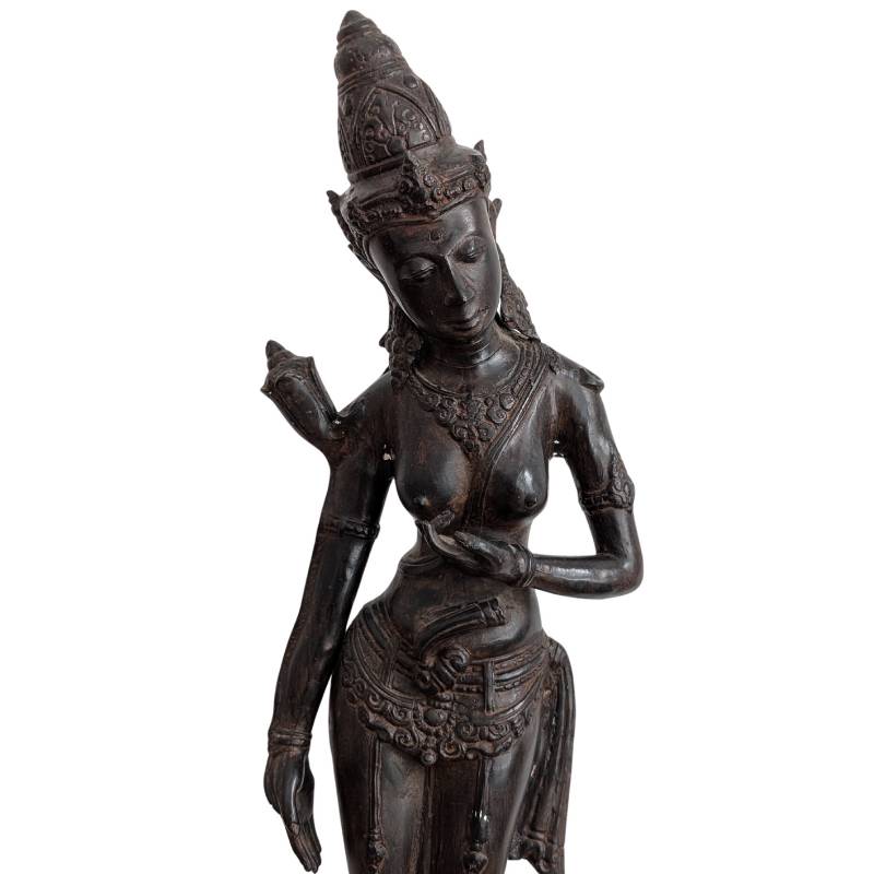 Bronze Tara bodhisattva from Southeast Asia, Khmer Revival