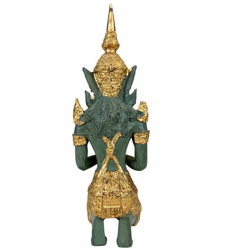 Temple guardian figures pair Thailand style interior decoration