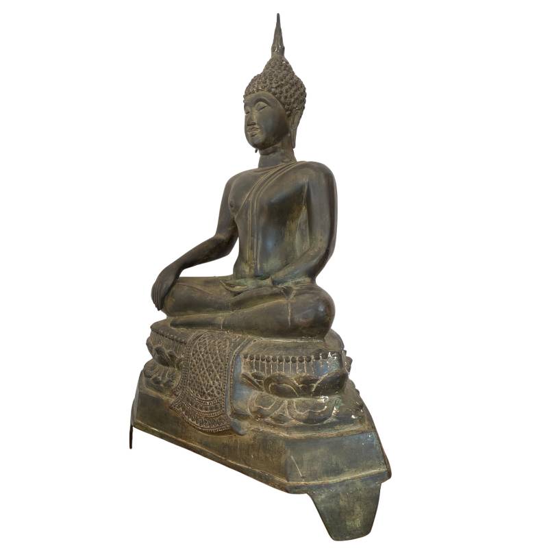 Seated antique Buddha statue from Thailand