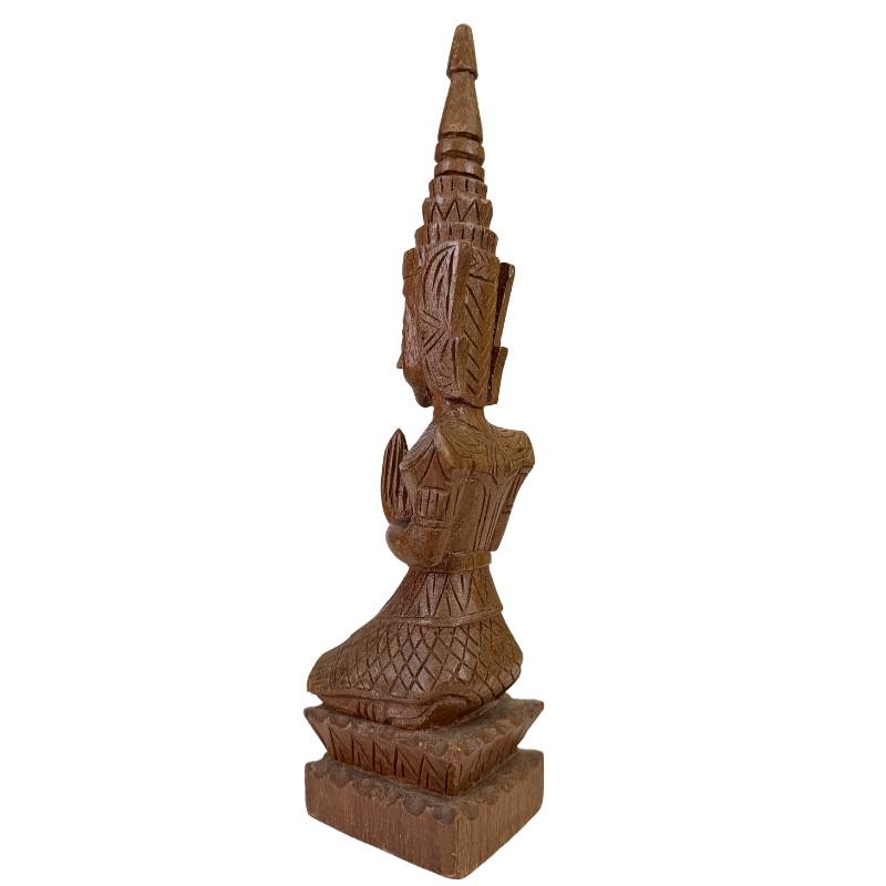 Thai religious woodcarving figures as a set