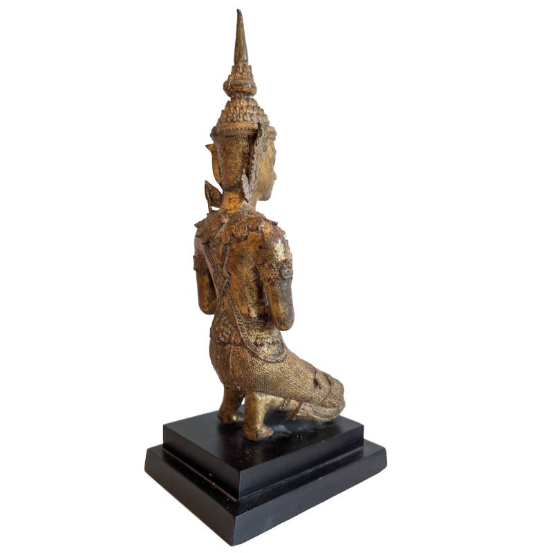 Devotional thepanom statue of bronze from Thailand
