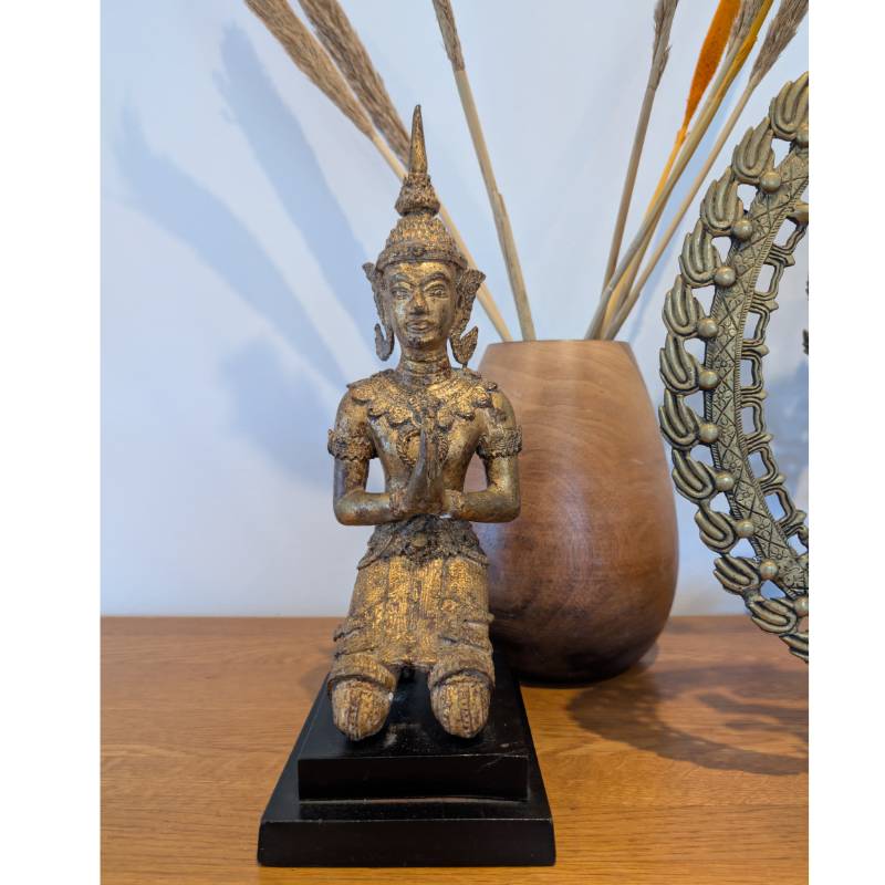 Handmade thepanom statue of bronze from Thailand