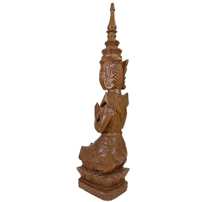 Thepanom wooden statue, Thailand hand-carved sculpture