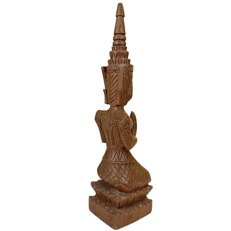 Thepanom statue Thailand wood without restoration