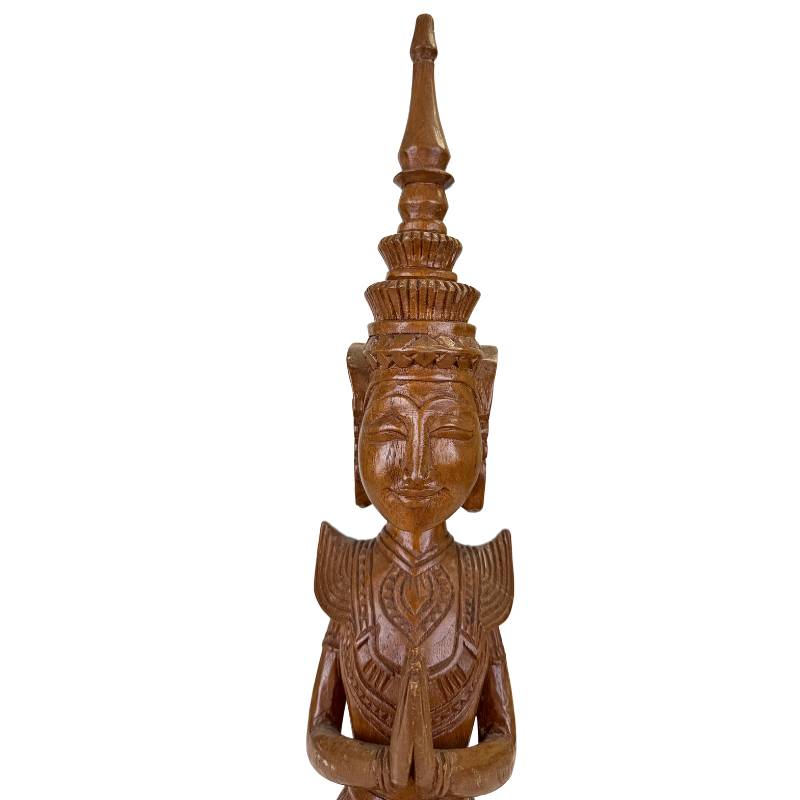 Thepanom wooden figures Thailand religious sculptures