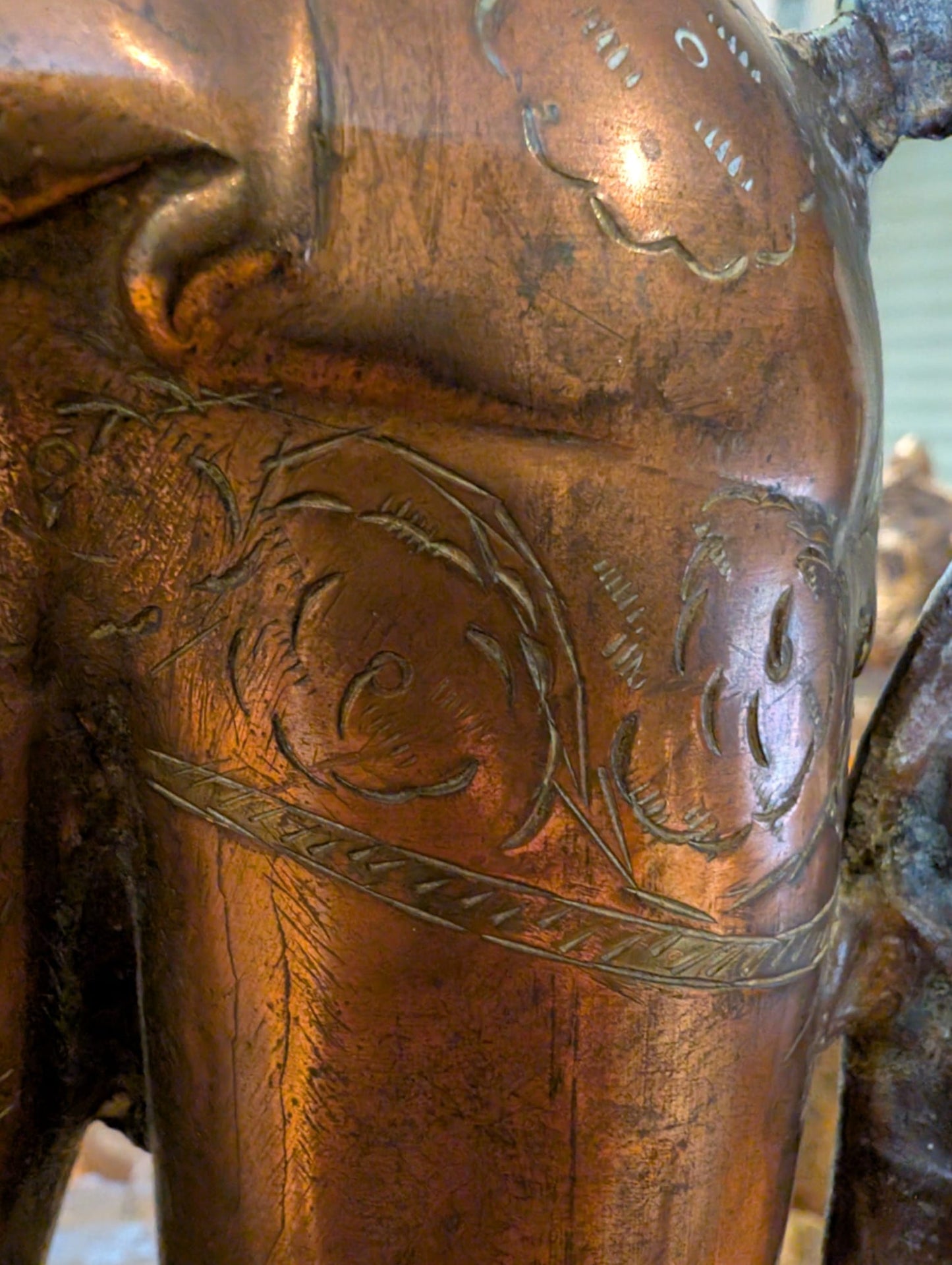 Tibetan Tara statue in bronze with ritual consecration engravings
