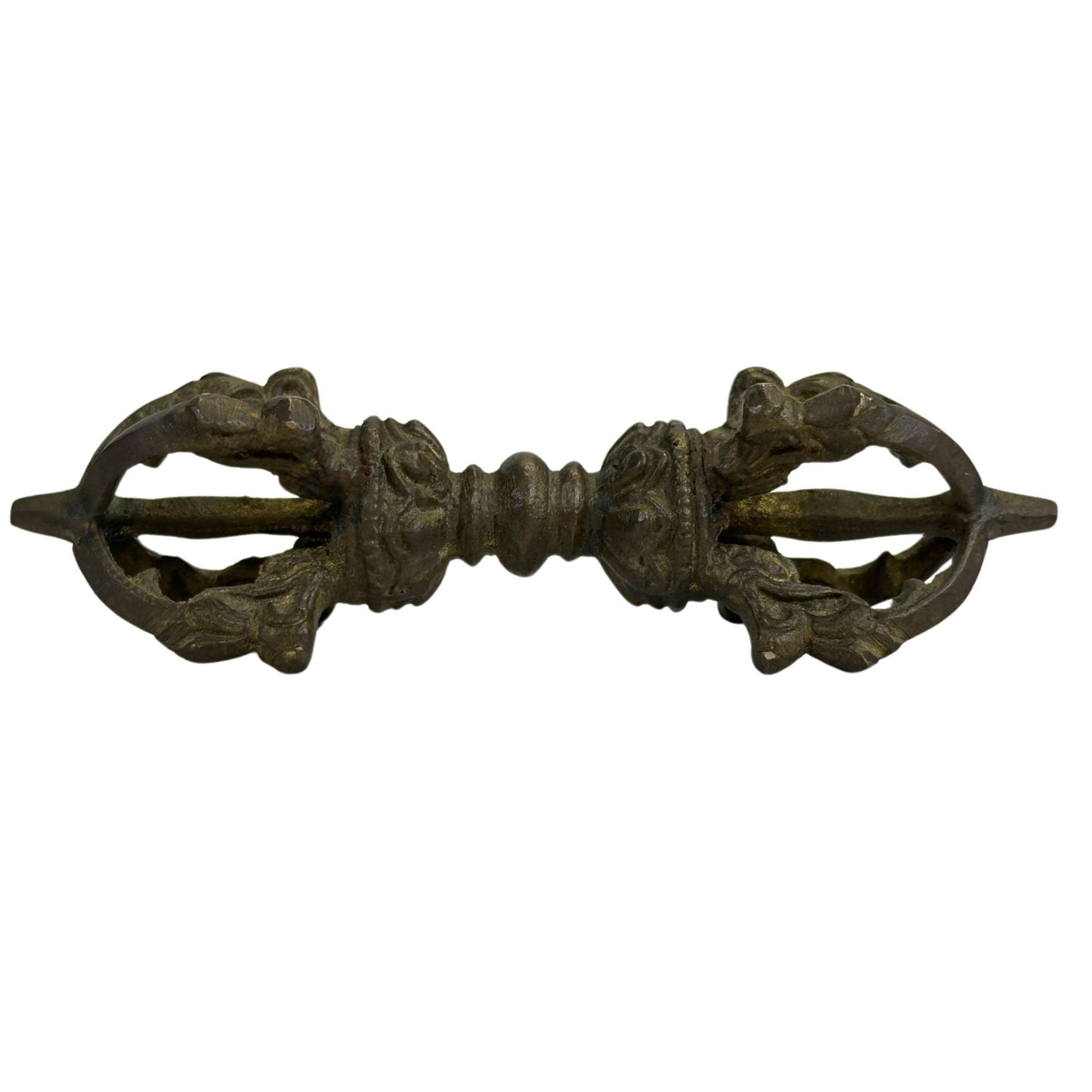 Bronze Tibetan vajra dorje with dark patina