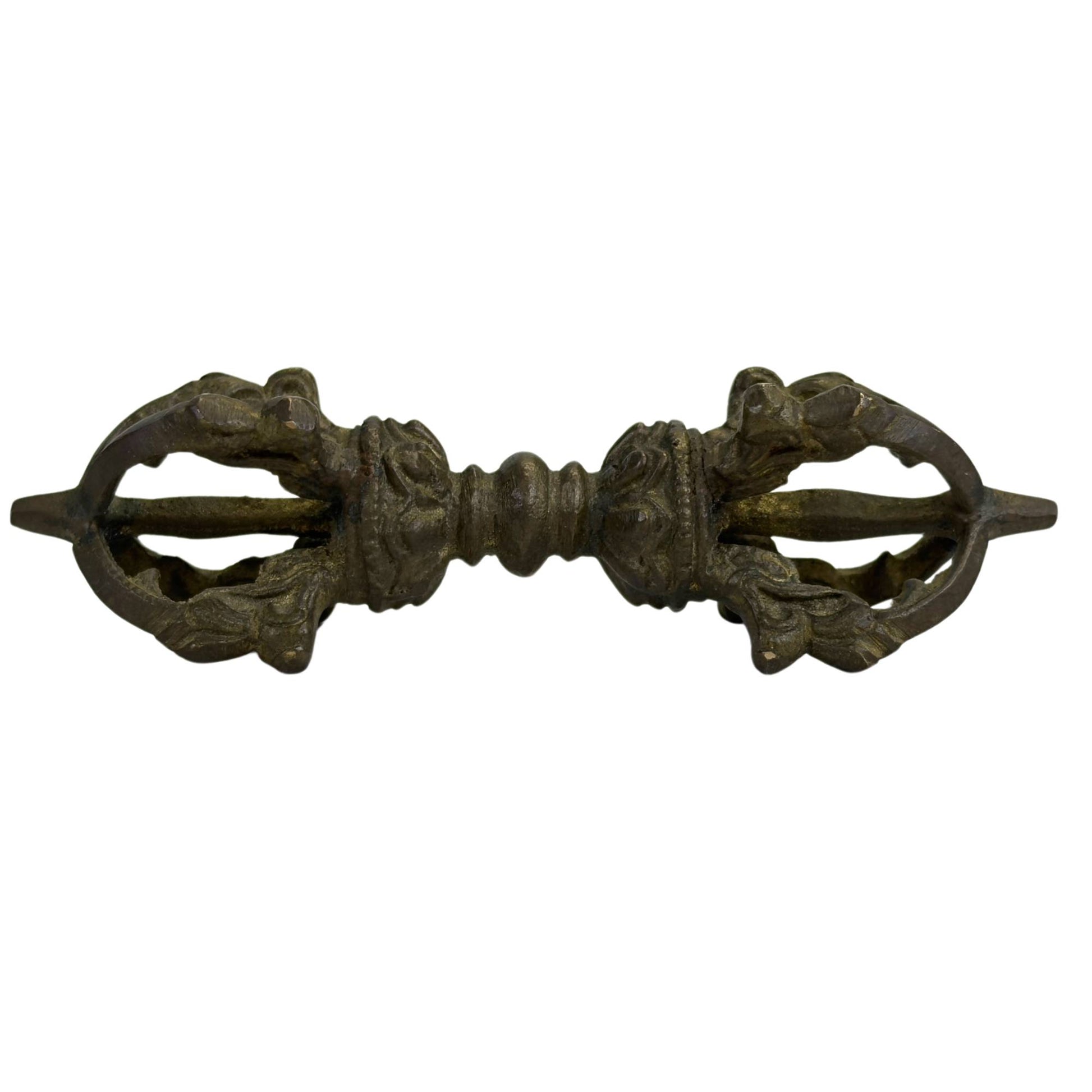 Bronze Tibetan vajra dorje with dark patina