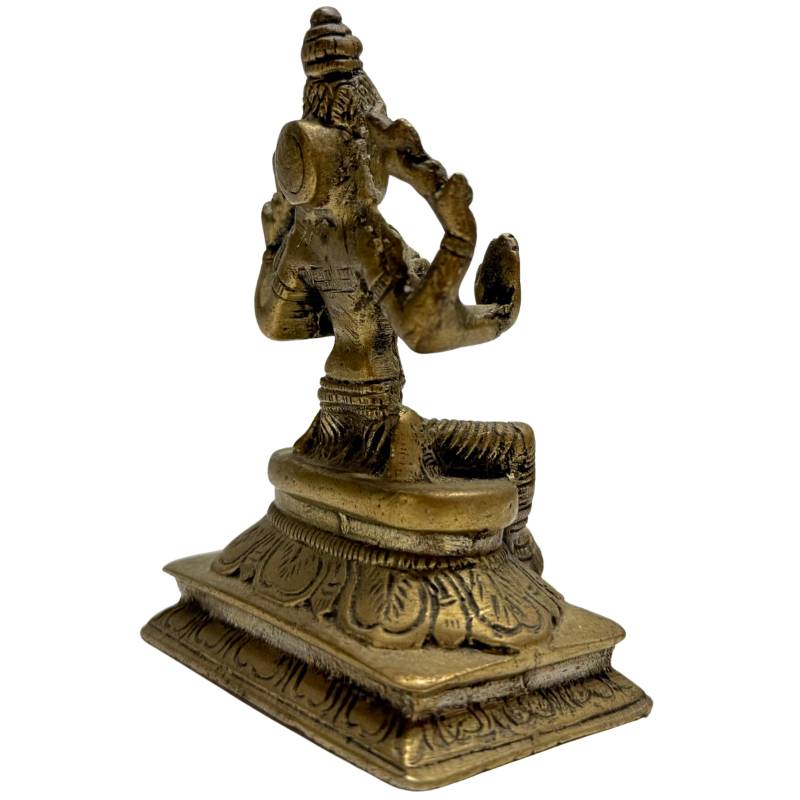 Traditional bronze statue of the Hindu goddess Lakshmi

